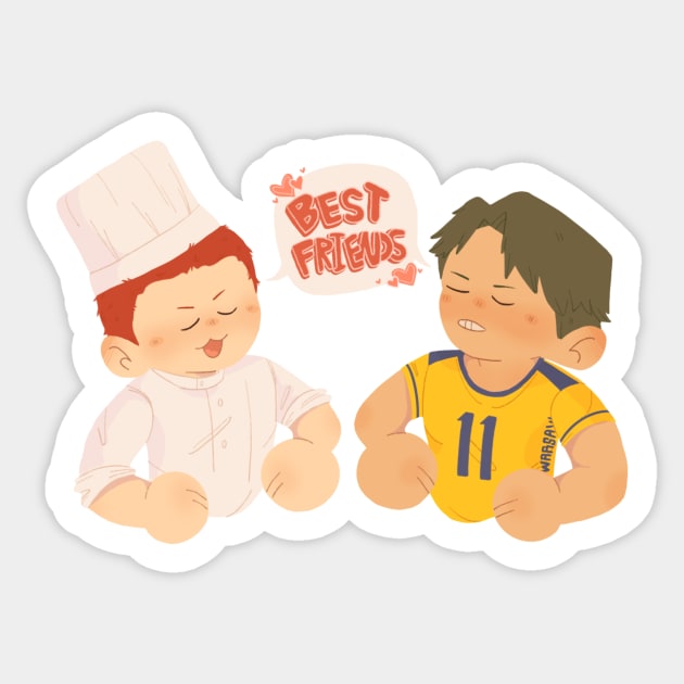 ushiten best friends !! Sticker by kaya :}